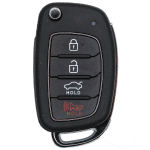 Hyundai 4 Button Flip Key Fcc TQ8-RKE-4F25 Pn 95430-C1210 With Chip 4D60
