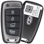 Hyundai Santa Fe 4 Button Remote Flip Key Fcc TQ8-RKE-4F39 Pn 95430-S2100