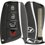 Hyundai Santa Fe 4 Button Proximity Smart Key Fcc SY5DMFNA433 Pn 95440-B8100 95440-2W500