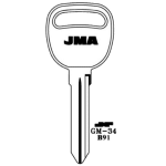 JMA GM Double Sided 10 Cut Key Blank GM-34 P1111 B91