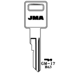 JMA GM Single Sided 6 Cut Key Blank GM-17 B63