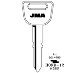 JMA Honda HD82 / X129 Blank Key HOND-12