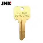 JMA Schlage Key SC1 Do Not Duplicate Blanks Brass