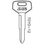 JMA Toyota TR33 / X137 Mechanical Key TOYO-12E