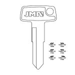 JMA Uncut Key Blank For Yamaha Motorcycle - YH38 - YAMA-12D