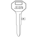 JMA X121 DC3 Chrysler Mitsubishi Isuzu Auto Metal Key Blank