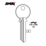 JMA Y2 999A 6-Pin Yale Key Blank Brass Finish YA-17DE