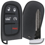 Jeep 5 Button Proximity Smart Key Fcc GQ4-54T Pn 68141580 AC