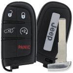Jeep Compass 5 Button Proximity Smart Key Fcc M3N-40821302 Pn 68250343 AB