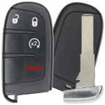2015-2021 Jeep 4-Button Smart Key Fob FCC M3N-40821302 Part number 735636994 6BY88DX9AA 68264811AA (AFTERMARKET)