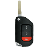 Jeep Wrangler 3 Button Flip Key Fcc OHT1130261 Pn 68416784 AA 68416784 AB