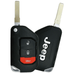 Jeep Wrangler 3 Button Flip Key Fcc OHT1130261 Pn 68416784 AA 68416784 AB (OEM)