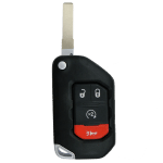 Jeep Wrangler 4 Button Flip Key Fcc OHT1130261 Pn 68416784 AA