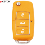 KEYDIY 3 Button Flip Key B01-3 Yellow