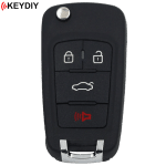 KEYDIY GM Style 4 Button Flip With Integrated Chip Key KD-NB18