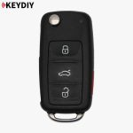 KEYDIY REMOTE HEAD KEY BLANK - VW STYLE B01 3+1