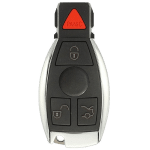 Key Shell For Mercedes Benz Fobik Remote Key Fcc IYZ-3312 With 2 Batteries