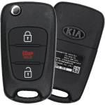 Kia 4 Button Flip Key Fcc NYOSEKSAM11ATX SL Pn 95430-3W701