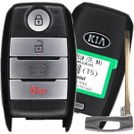 Kia Optima 4 Button Smart Key Fcc SY5XMFNA04 Pn 95440-2T510