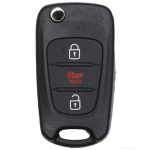 Kia Rio 3 Button Flip Key Fcc TQ8-RKE-3F02 Pn 95430-1W020 (K&S)