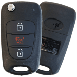 Kia Soul Remote Flip Key 3 Button Fcc NYOSEKSAM11ATX (AM F/L) Pn 95430-2K340