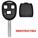 Lexus 1998-2008 INDESTRUCTIBLE 3 Button Remote Head Key Shell TOY48 (K&S)