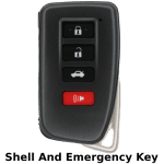 Lexus 4 Button Proximity Remote Smart Key Shell Fcc HYQ14FBA G Board 0020 Pn 89904-06170 (K&S)