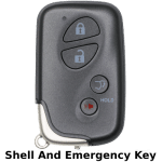 Lexus 4 Button Proximity Remote Smart Key Shell For Fcc HYQ14ACX (K&S)