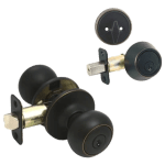 Combo Lockset Knob And Deadbolt  Oil Rubbed Bronze ORB Finish (KW1)