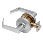 Grade 2 Passage Cylindrical Lock Non-Clutching Regular Lever 3" Rose Diameter Satin Chrome Finish