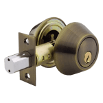 Grade 3 Double Cylinder Deadbolt, 2-3/8″ or 2-3/4″ Adjustable Backset Conventional Cylinder Brush Antique (SC1)