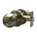 Grade 3 Entrance Cylindrical Knob Lock Set 2-3/4” And 2-3/8" Antique Brass (SC1)