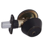 Grade 3 Single Cylinder Deadbolt, 2-3/8″ or 2-3/4″ Adjustable Backset Conventional Cylinder Oil Rubbed Bronze Finish (KW1)