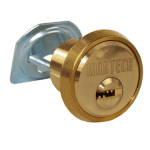 Polished Brass 1-1/8" Rim/Mortise Cylinder With 2 Keys 006 KEYWAY