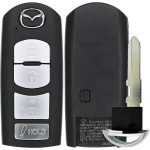 Mazda 4 Button Proximity Remote Key Fcc KR55WK49383 Pn GSYL-67-5RY