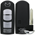 Mazda 4 Button Proximity Remote Smart Key Fcc WAZSKE13D01 Pn GJR9-67-5DY