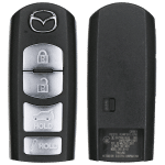 2016-2020 Mazda 4-Button Smart Key Fob FCC WAZSKE13D01 Part number TKY2-67-5DY (OEM)