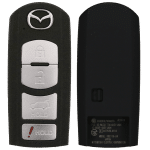 Mazda 4 Button Proximity Remote Smart Key Fcc WAZX1T763SKE11A04 Pn TEY1-67-5RY