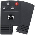 Mazda 4 Button Smart Key Card Fcc BGBX1T458SKE11A01 Pn NFY7-67-5RYB