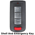 Mitsubishi 4 Button Smart Proximity Key Shell Fcc OUC644M-KEY-N Pn 8637A228 8637B885 (K&S)