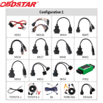 OBDSTAR MOTO IMMO Kits Motorcycle Adapter Set For KeyMaster and X300 Devices Configuration 1