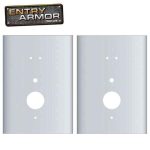 Entry Armor - Cylindrical Flat Plates for Kaba E-Plex 2000 Series - Set Of 2