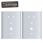 Entry Armor - Mortise Flat Plates for Kaba E-Plex 2000 Series - Set Of 2