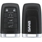 2011 Saab 5-Button Smart Key Fob FCC NBG009768T Part number 25849810 (OEM)