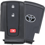 Toyota 3 Button Proximity Remote Smart Key Fcc M0ZB31EG Pn 89994-47061 Silver Logo