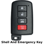 Toyota 4 Button Proximity Smart Key Shell For Fcc HYQ14FBA G Board Pn 89904-06140