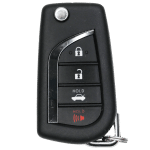 Toyota 4 Button Remote Flip Key Fcc GQ43VT20T H Chip