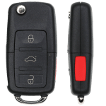 Volkswagen 4 Button Remote Flip Key Peps Fcc 5K0837202AK Chip 48 Can Pn NBG010206T
