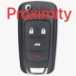 GM PEPS 4 Button Smart Flip Ket Fcc OHT05918179 Pn 13586120