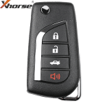 Xhorse 4 Button Flip Key Wire Remote Toyota Style Pn XKTO10EN